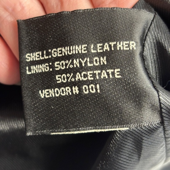 VTG 90s Minimalist Retro Black Leather Jacket L 3 Button LNR - Picture 3 of 7